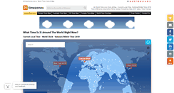 Desktop Screenshot of 24timezones.com